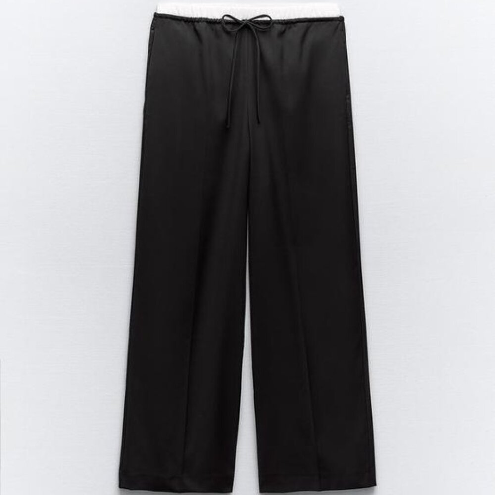 NWT Zara High Rise Wide Leg Pants